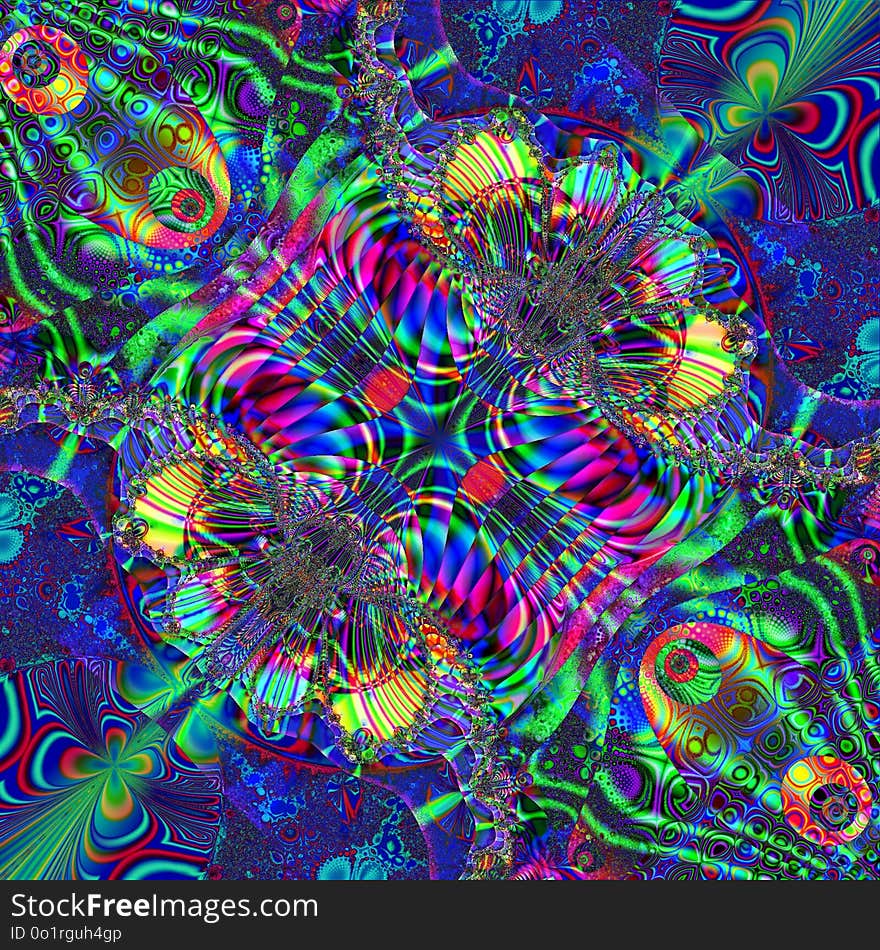 Psychedelic Art, Fractal Art, Pattern, Purple