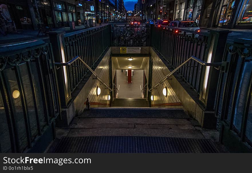 Infrastructure, Night, Metropolitan Area, Structure