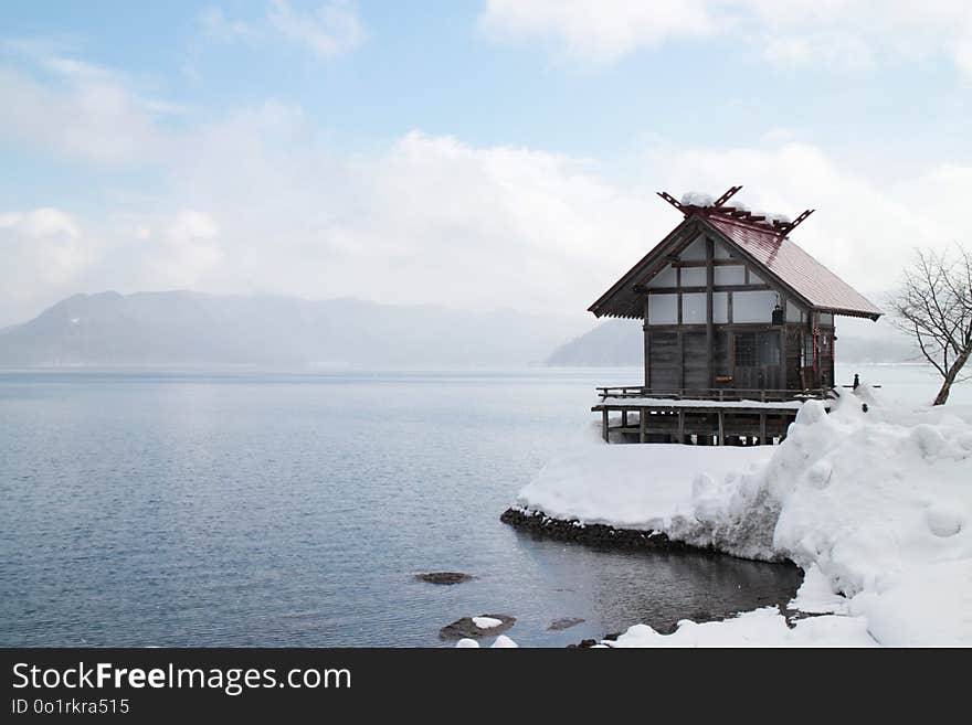 Sky, Winter, Snow, Lake