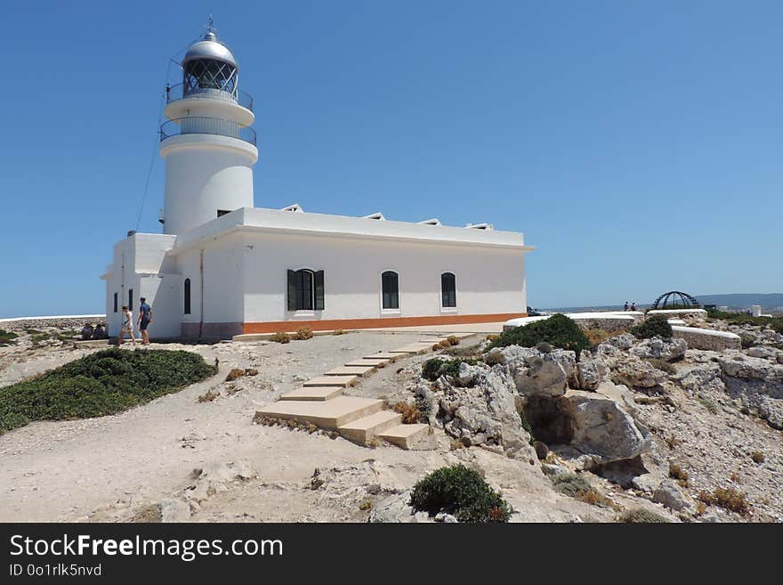 Lighthouse, Tower, Sea, Promontory