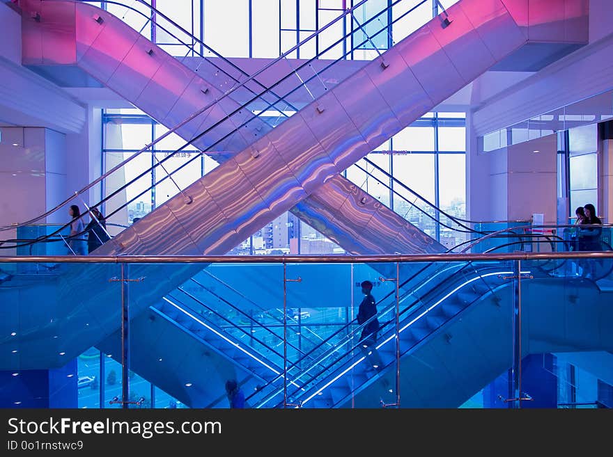 Blue, Structure, Leisure Centre, Architecture