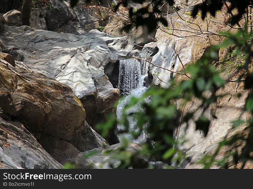 Water, Stream, Rock, Watercourse