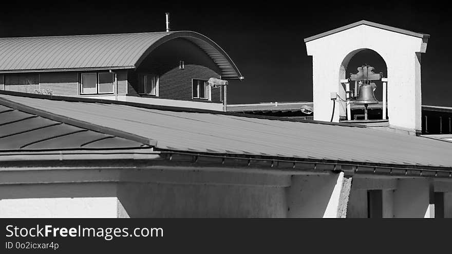 Black And White, Landmark, Roof, Monochrome Photography