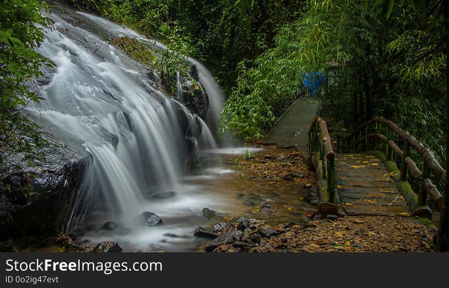 Waterfall, Nature, Water, Nature Reserve