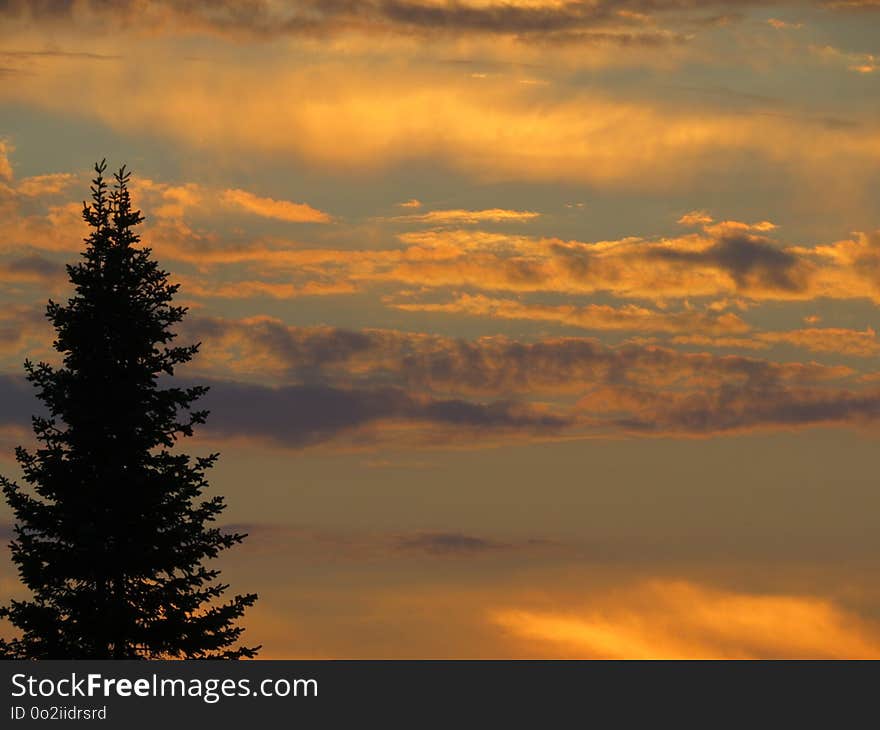 Sky, Red Sky At Morning, Afterglow, Atmosphere