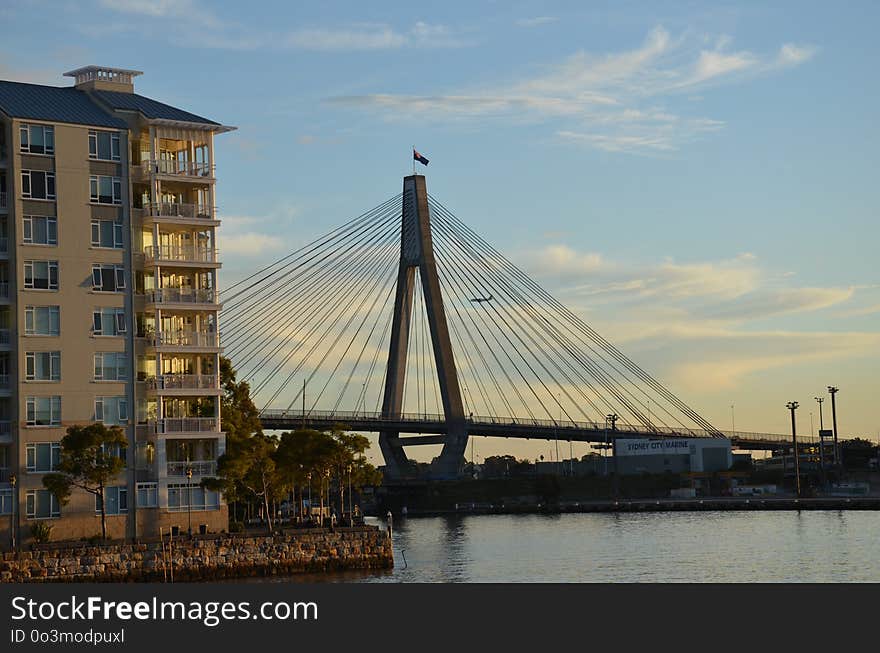 Bridge, Cable Stayed Bridge, Sky, Suspension Bridge