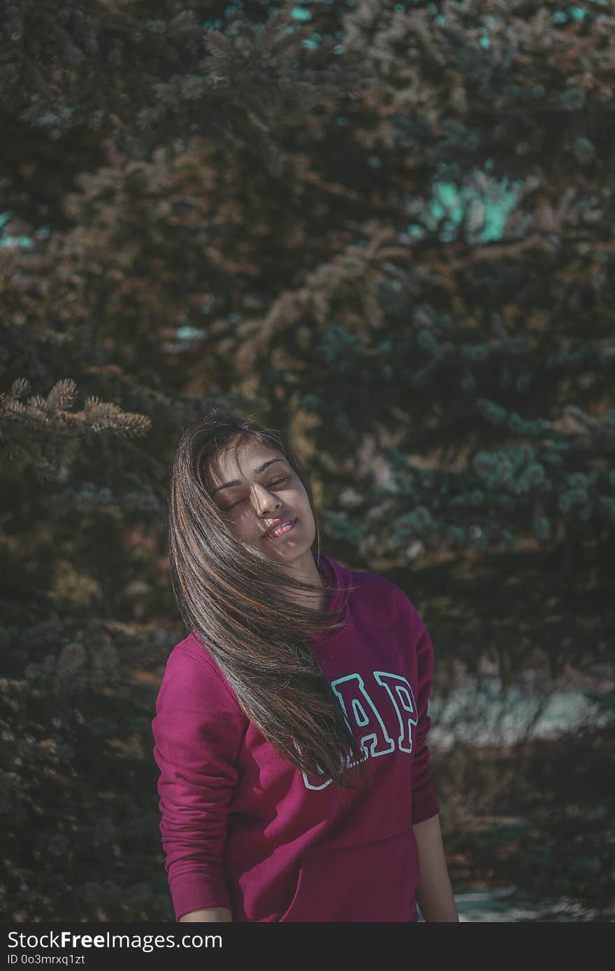 Photograph, Tree, Girl, Woody Plant