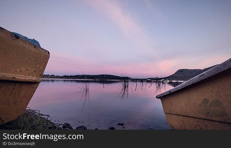 Reflection, Sky, Loch, Dawn