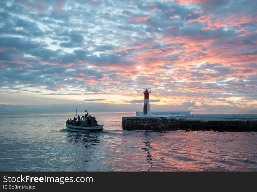 Sky, Sea, Calm, Sunset