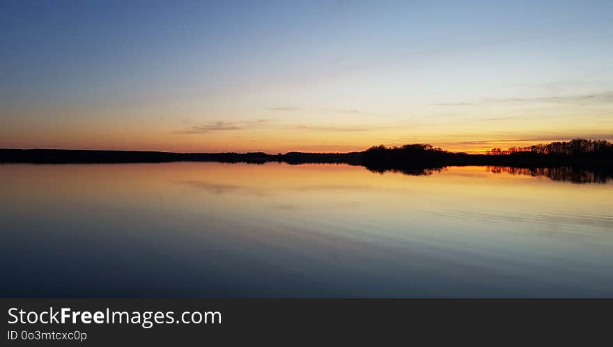 Sky, Horizon, Reflection, Calm