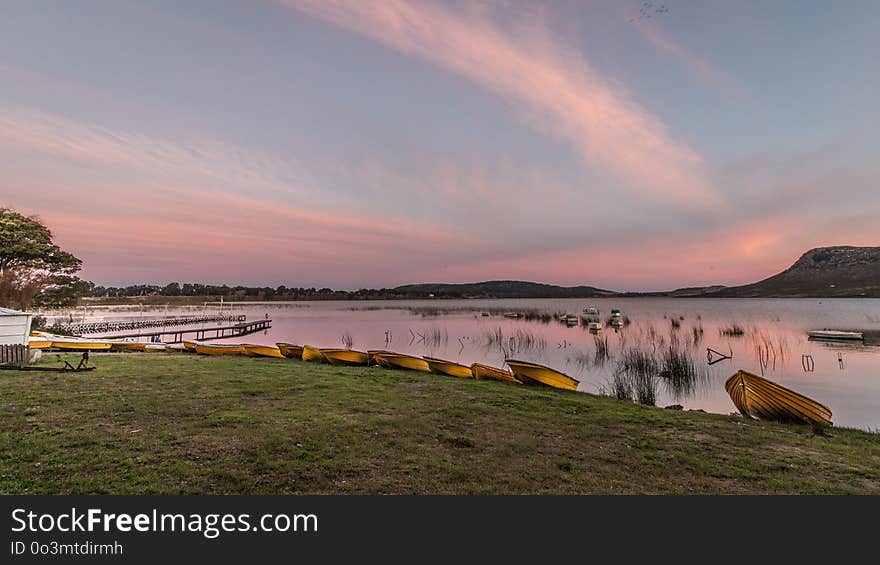 Sky, Loch, Reservoir, Dawn