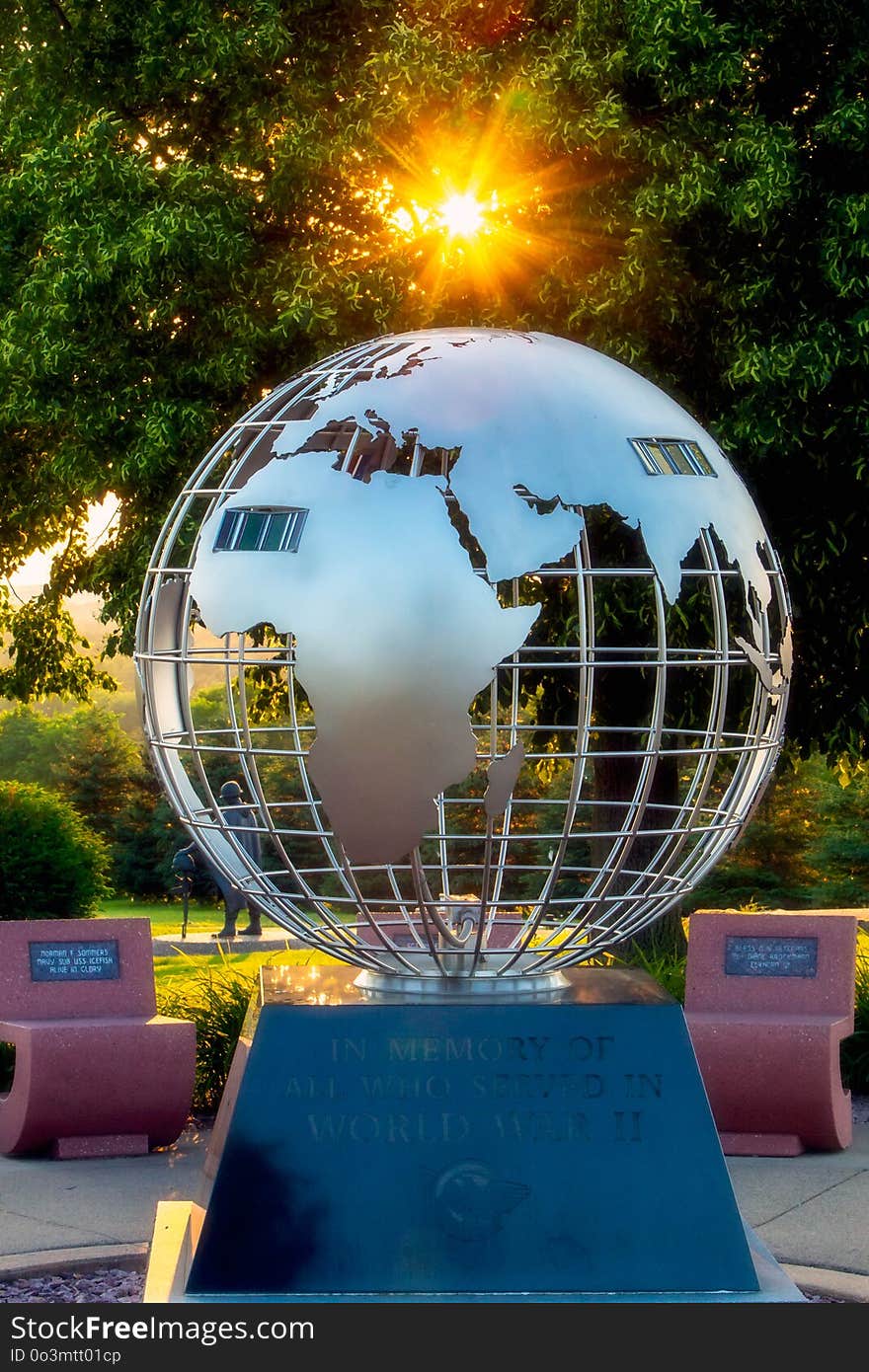 Reflection, Sphere, Water, Globe