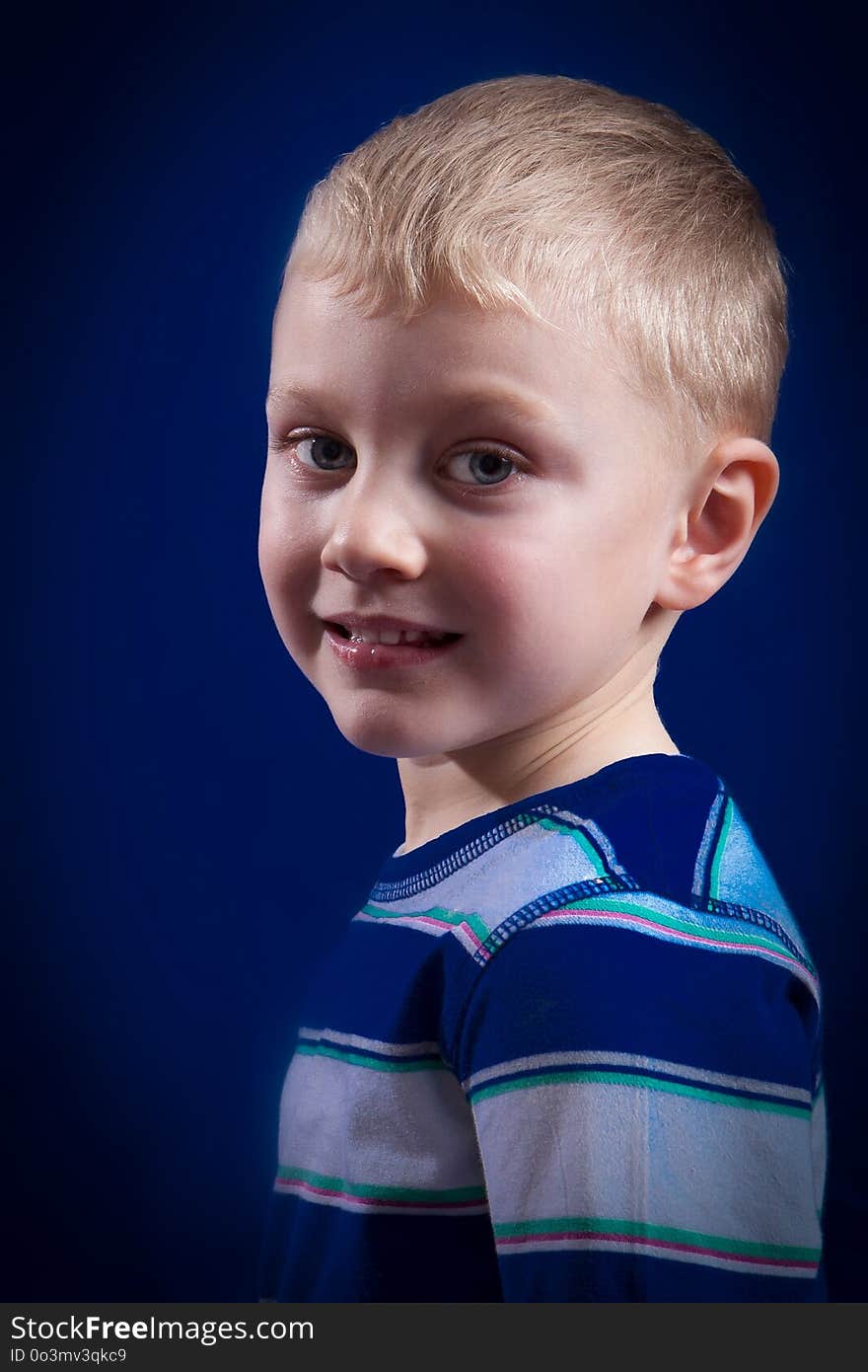 Child, Blue, Face, Facial Expression