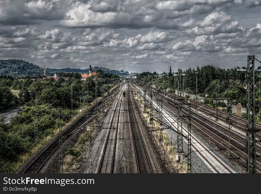 Track, Transport, Sky, Rail Transport