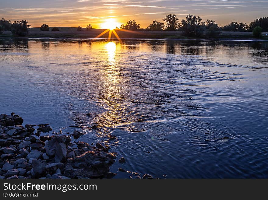 Reflection, Water, Nature, River