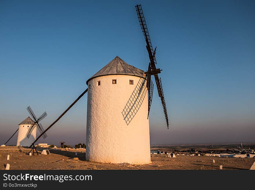 Windmill, Mill, Building, Sky