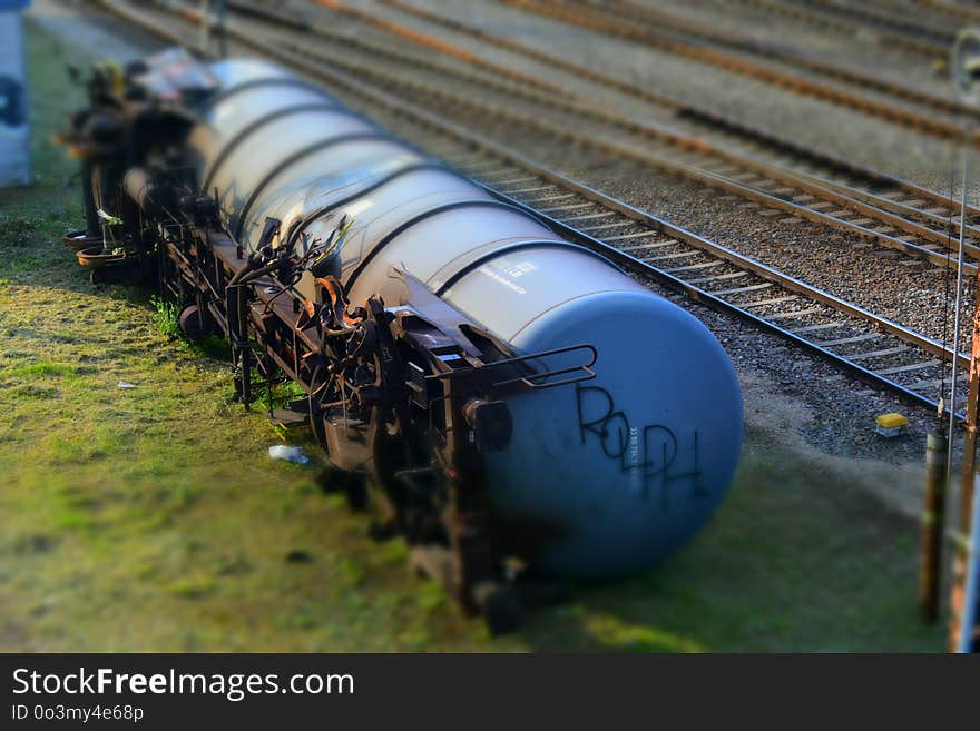 Track, Grass, Train, Vehicle