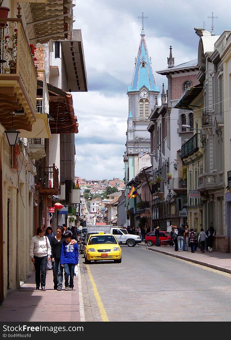 Car, Town, Street, Road