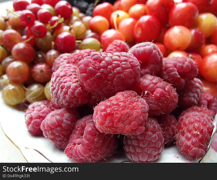 Natural Foods, Fruit, Berry, Raspberry