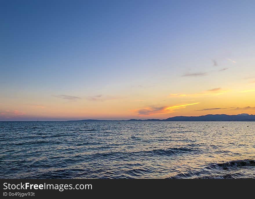 Sea, Sky, Horizon, Ocean