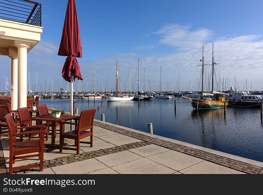 Marina, Dock, Water, Sky