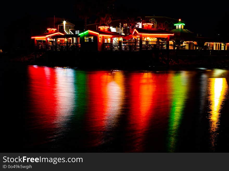 Reflection, Night, Body Of Water, Water