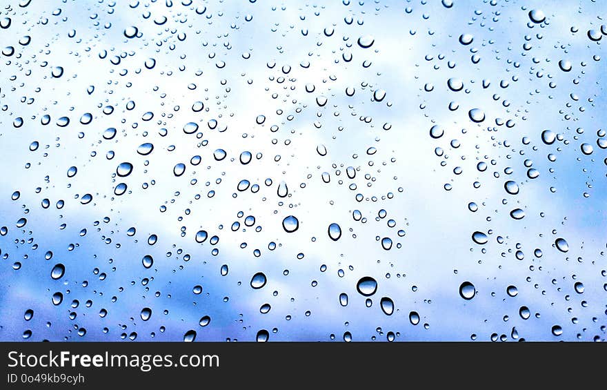 Blue, Water, Sky, Drop