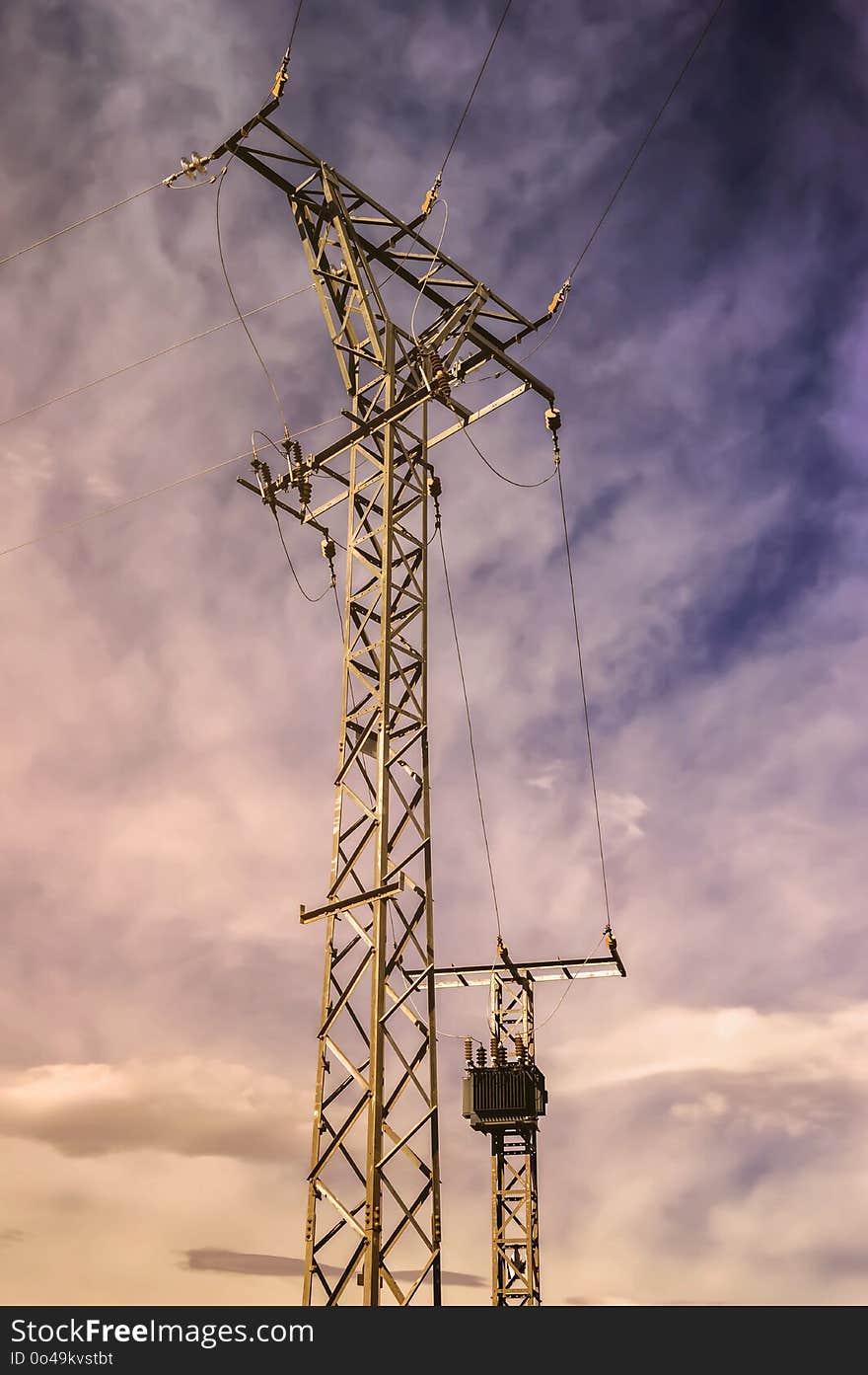 Sky, Electricity, Cloud, Overhead Power Line