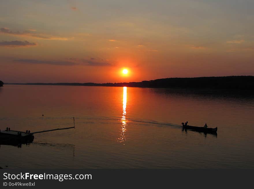 Sunset, Sunrise, Calm, Horizon