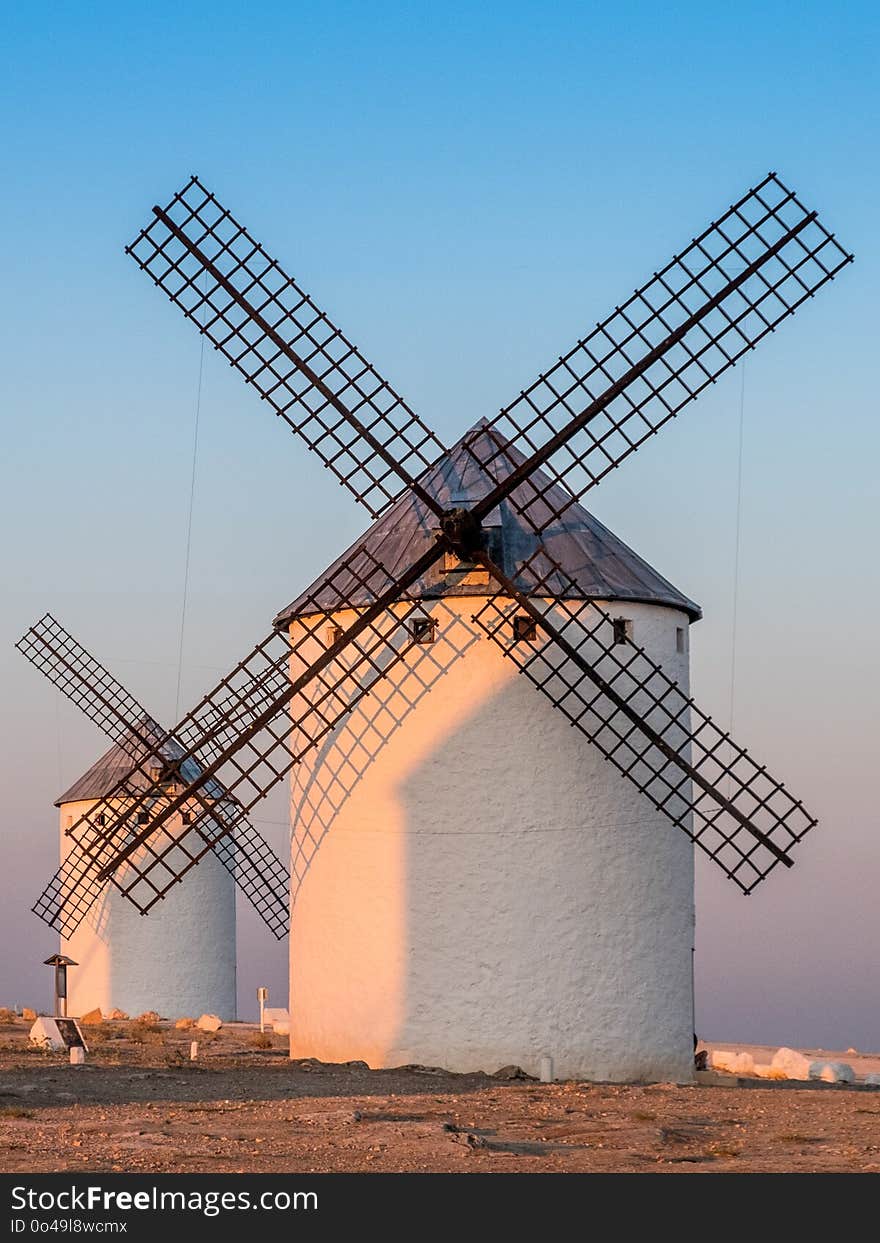 Windmill, Mill, Building, Sky