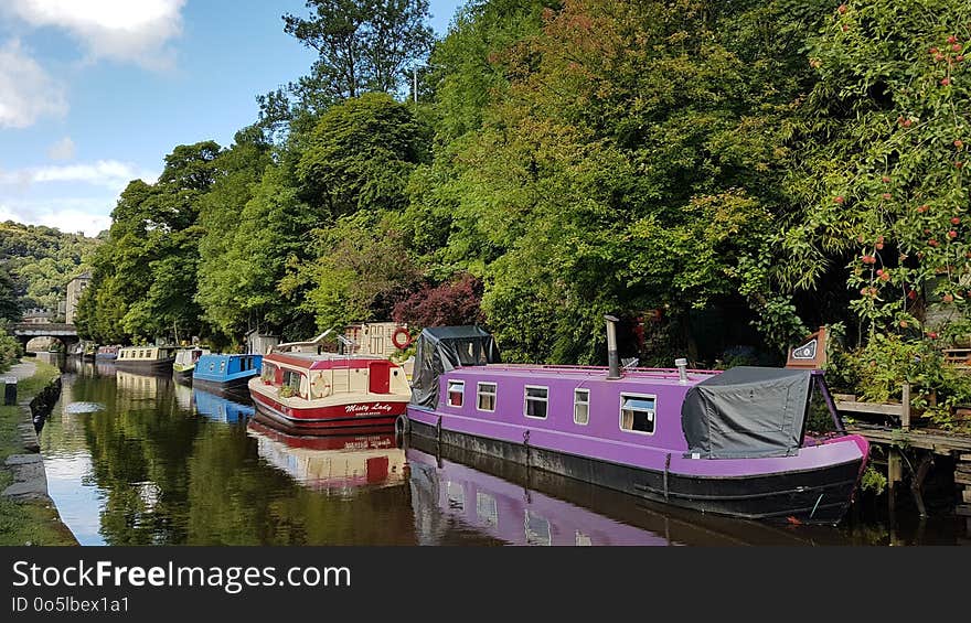 Canal, Waterway, Body Of Water, Reflection