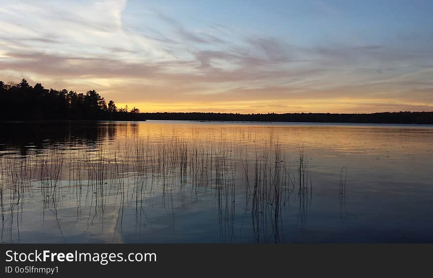 Reflection, Water, Sky, Lake