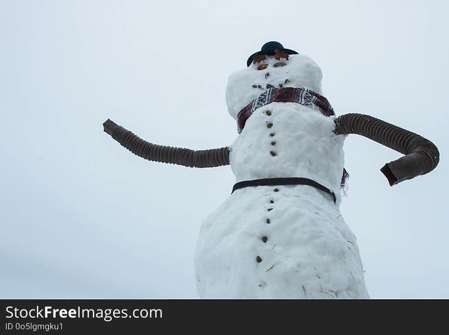 Snowman, Snow, Winter, Freezing