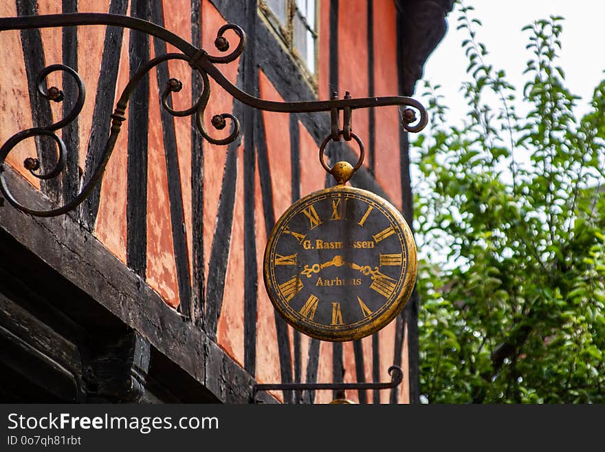 Iron, Clock, Metal, Tree