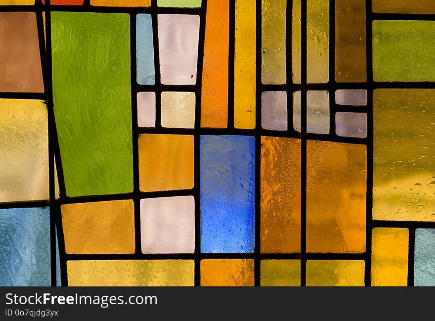 Yellow, Glass, Stained Glass, Window