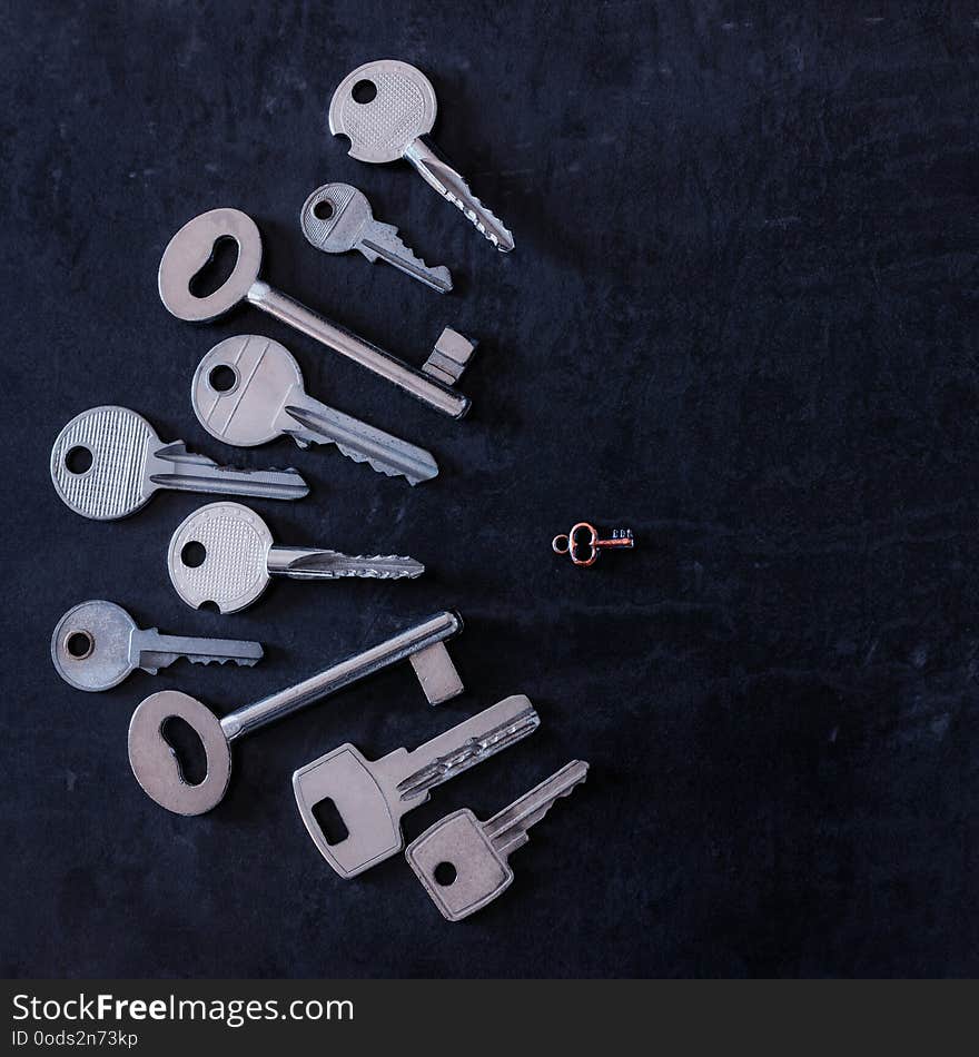 One lock and many keys. Concept of choice, variety of solutions