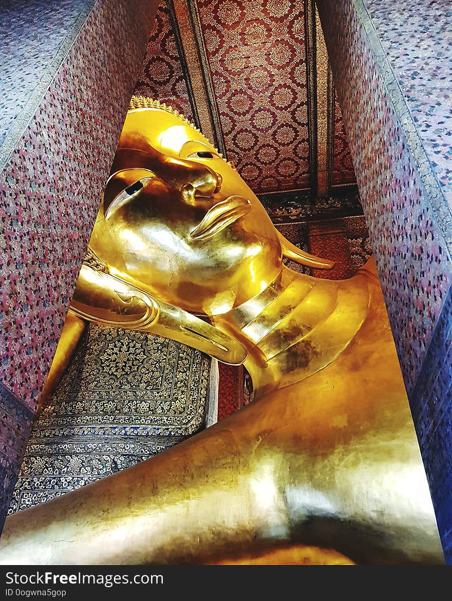 Sculpture of Buddha in Buddhist temple