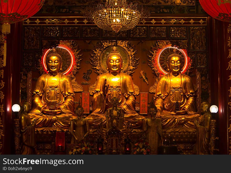 Chinese Buddha of a Chinese temple