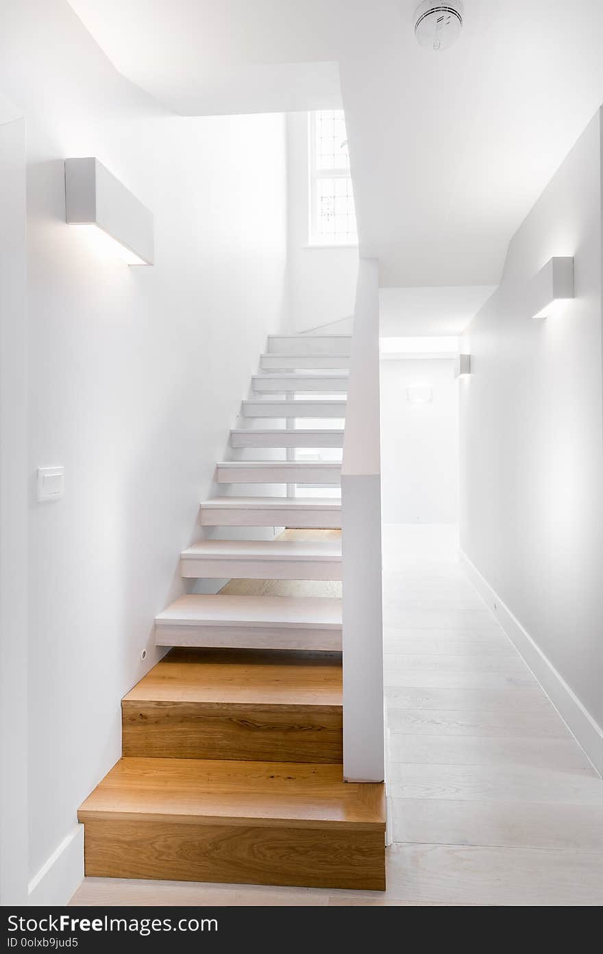 Lovely modern stairs in a new home