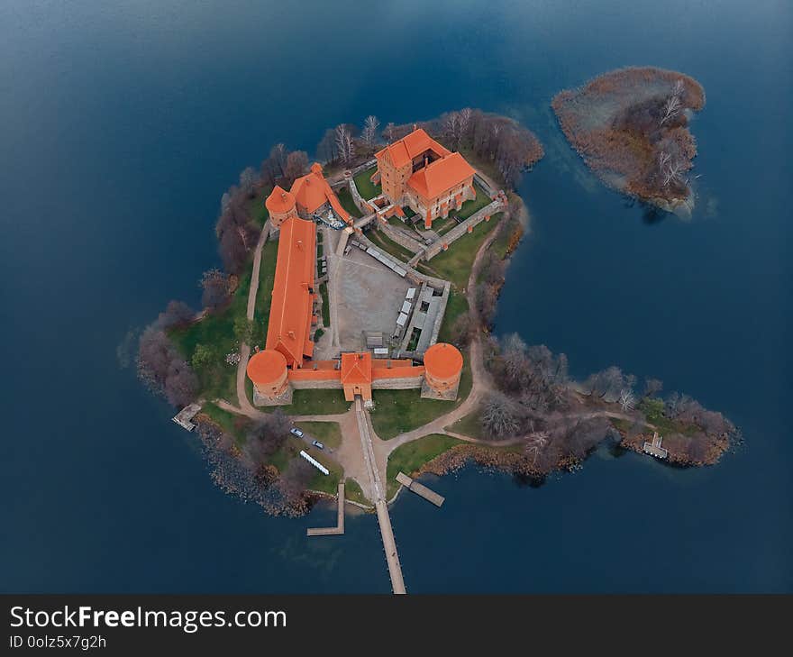 Trakai Castle Aerial View, Lithuania