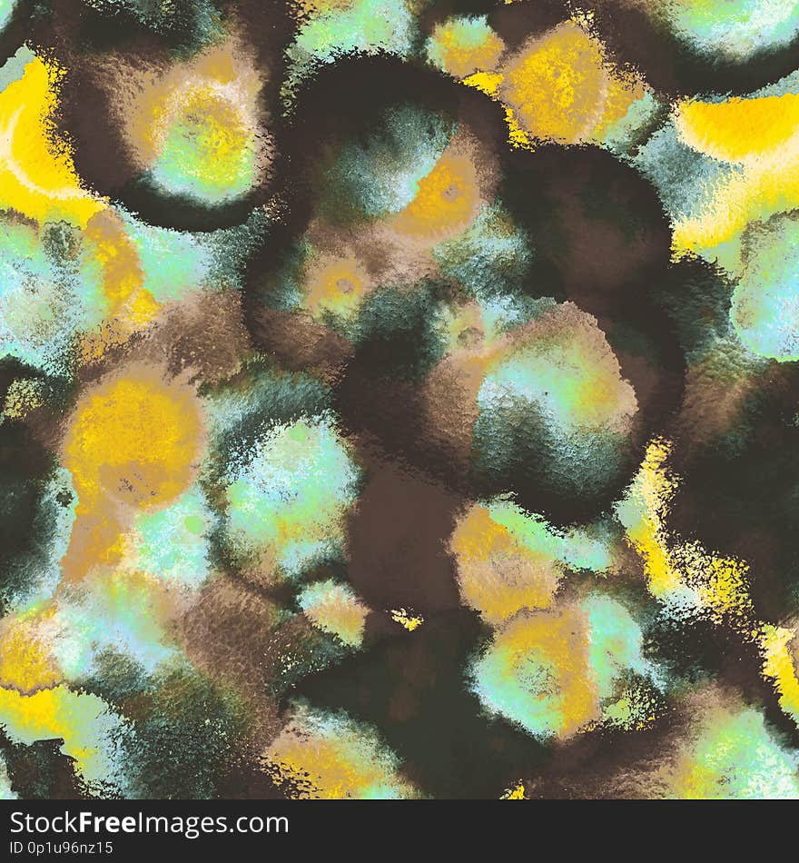 Surreal psychedelic brush texture surrealistic seamless pattern