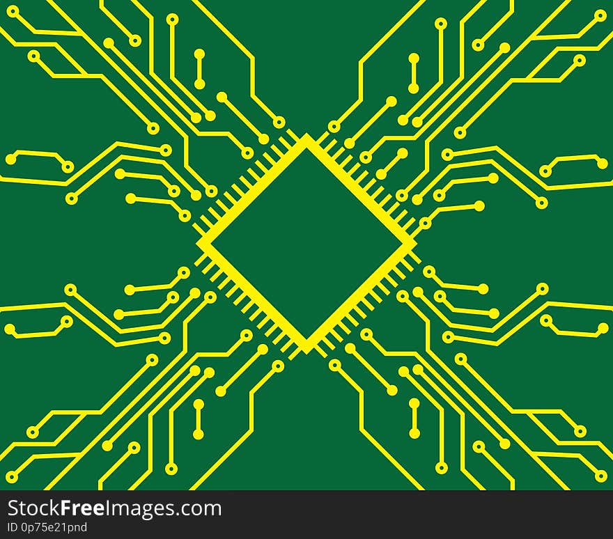 circuit board line background concept design illustration