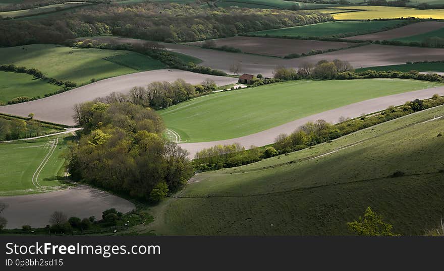 Taken in May 2010. Nothing visible that&#x27;s given a name on my map but Tilton Farm is to the left and Bopeep Farm to the right with Selmeston and the Arlington Reservoir at the top but cropped out in the interests of composition. Better if you View On Black. Taken in May 2010. Nothing visible that&#x27;s given a name on my map but Tilton Farm is to the left and Bopeep Farm to the right with Selmeston and the Arlington Reservoir at the top but cropped out in the interests of composition. Better if you View On Black.