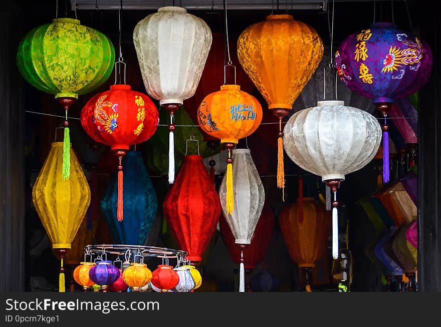 Chinese lantern in shop in Vietnam