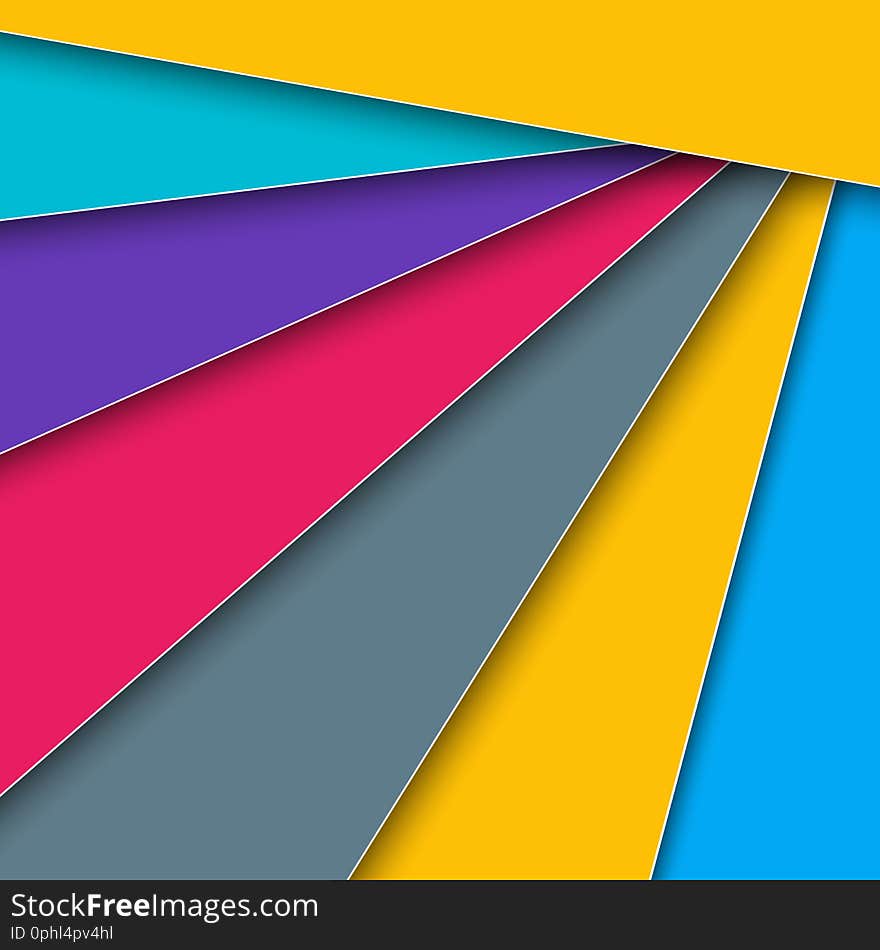 Minimal geometric colorful background. Abstract concept creative material design. For web, mobile, app, modern template