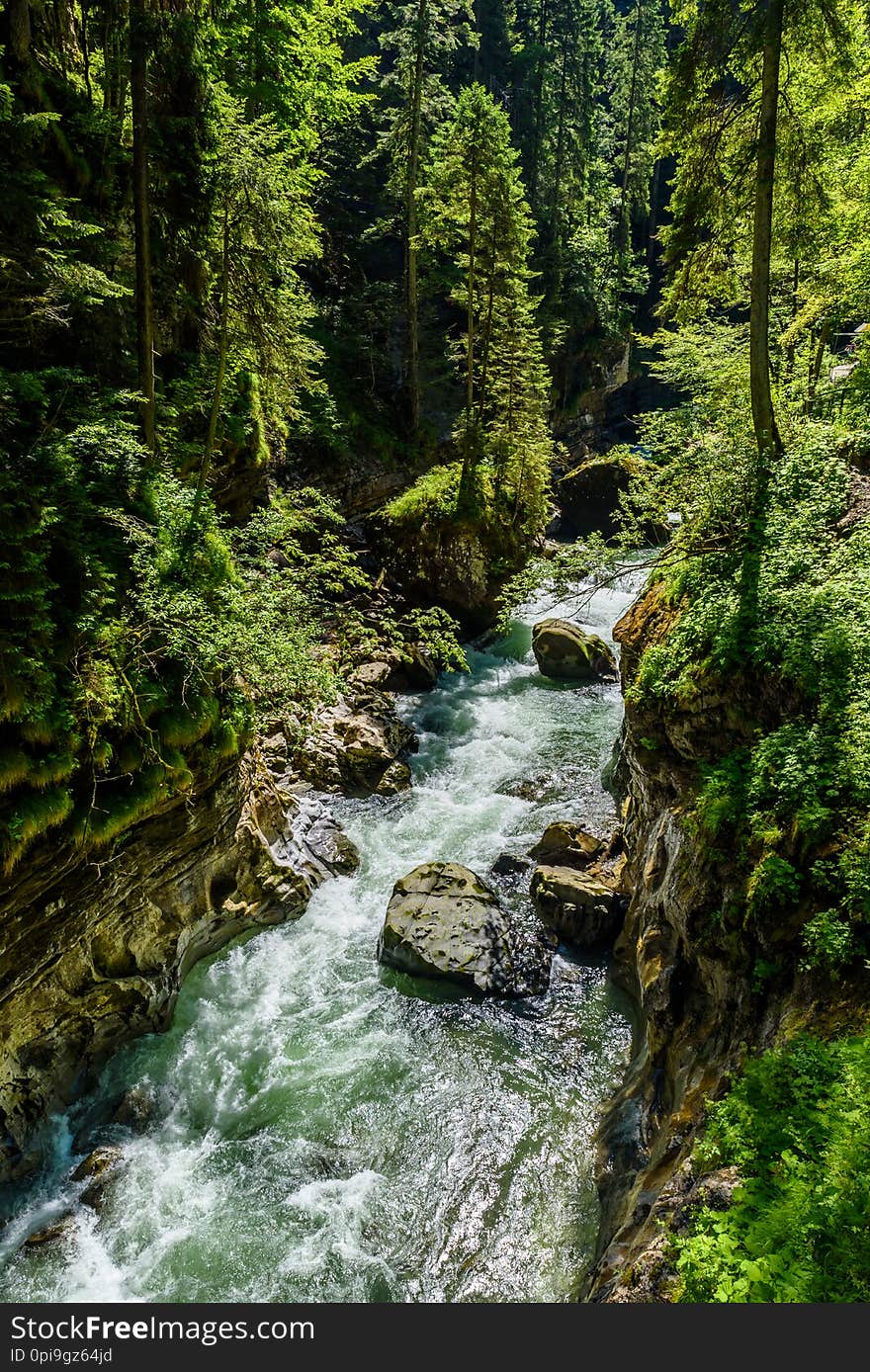 Breitachklamm - Gorge with river in South of Germany