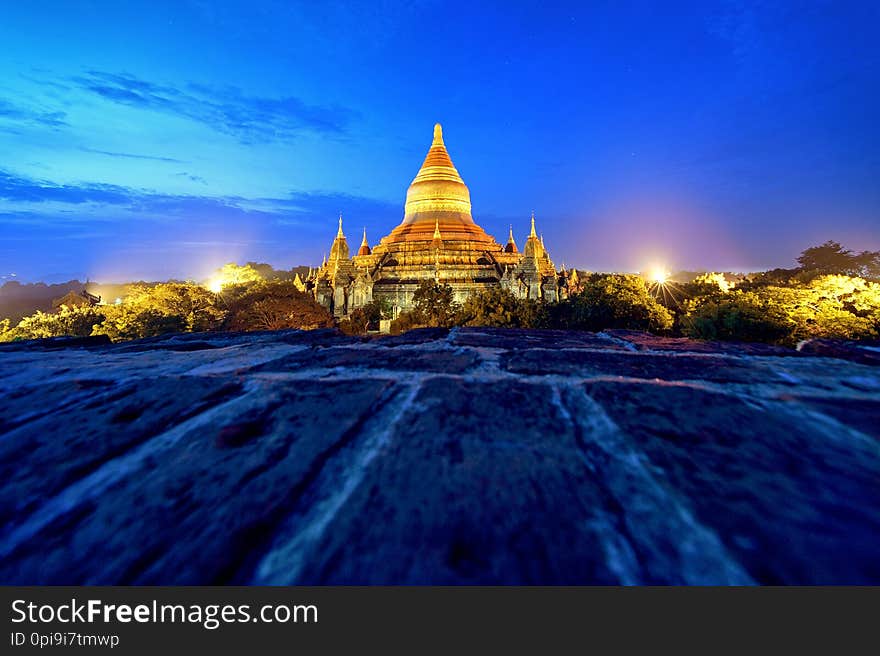 Travel asia Pagan myanma  gold old pagoda. Travel asia Pagan myanma  gold old pagoda