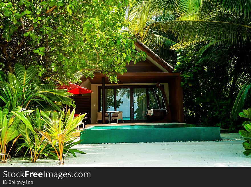 Jungle bungalow villa  in Maldives Islands