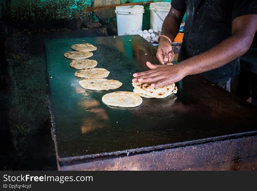 Traditional street food vendor