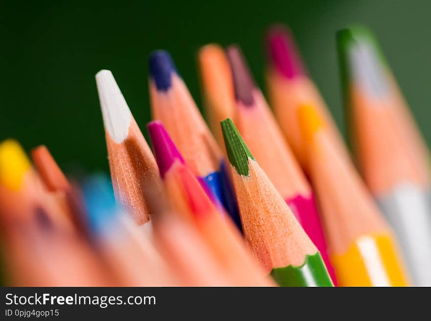 Pencils of different colors